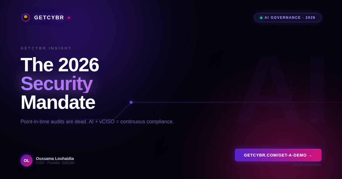 The 2026 Security Mandate: AI and vCISOs in Continuous Compliance
