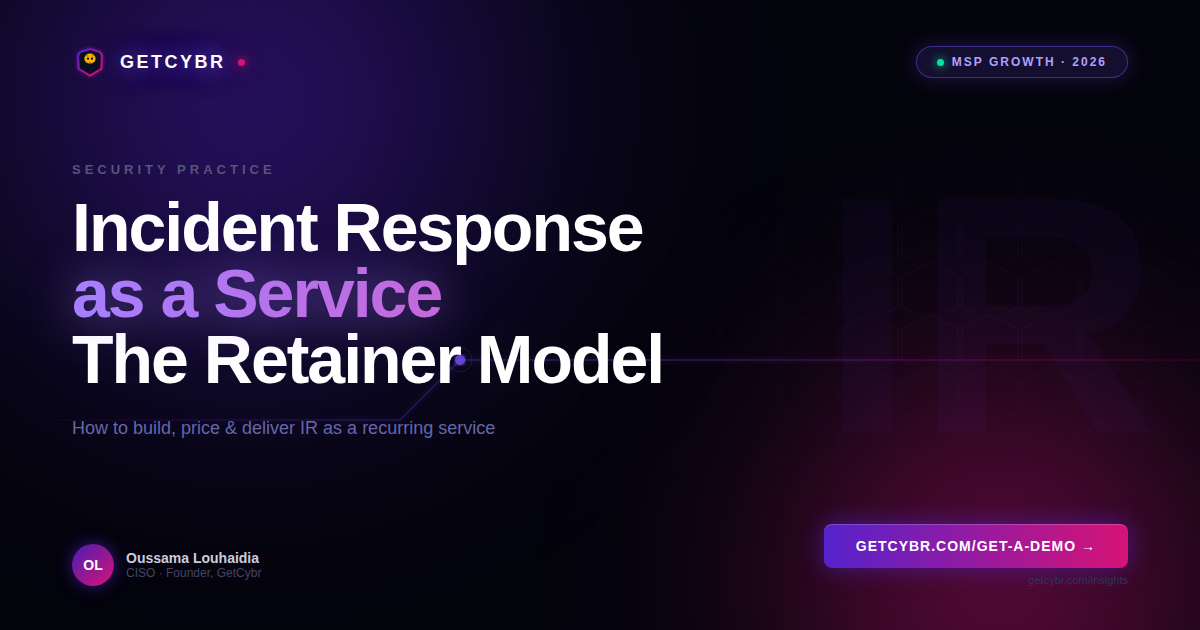 MSP security team running a structured incident response tabletop exercise