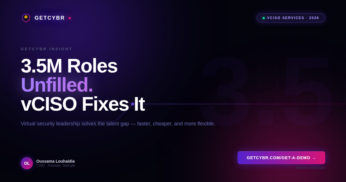 Bridging the Cybersecurity Leadership Gap: How vCISO Services Solve Talent Shortages