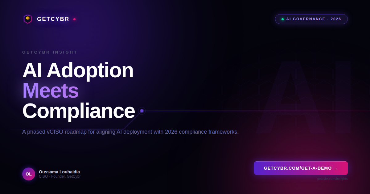 The vCISO's Roadmap: Aligning AI Adoption with Compliance Frameworks for 2026